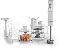 Black & Decker Handiprep Express Immersion Blender Chopper Whisk White HB5500W 500 W Food Processor(White)