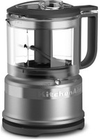 KITCHEN AID 3.5 Cup Mini Food Processor Contour Silver (KFC3516CU) 500 W Food Processor(Contour Silver)
