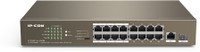 IP-COM F1118P-16-150W 16 10/100Mbps +1 Gigabit/SFP Slots Switch Network Switch(Brown)