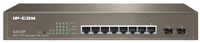 IP-COM G3210P Switch 8G+2SFP Managed POE Switch Network Switch(Brown)