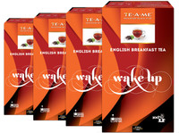 TE-A-ME English Breakfast Pack of 4 (4 X 100 =400) Black Tea Bags Box(400 Bags)
