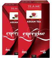 TE-A-ME Assam Pack of 2 (2X 100 = 200) Black Tea Bags Box(200 Bags)