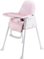 SYGA High Chair for Baby Kids,Safety Toddler Feeding Booster Seat Dining Table Chair with Cushion (Pink)(Pink)