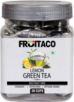 fruitaco Green Tea with Lemon Twist 30 Cups Lime Green Tea Plastic Bottle(180 g)
