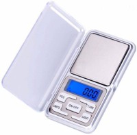 Zelenor Digital Display 0.1 Gm to 200 Grams Mini Pocket Weight Scale Measurement Weighing Machine jewellery Weighing Scale(Silver)