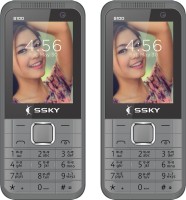 Ssky S100 Combo of Two Mobiles(Grey)