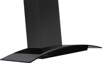 Glen Designer Hood 6071 Black 90CM 1250 m3/h Wall Mounted Chimney(Black 1250 CMH)
