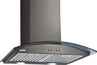 Glen GL 6071 Black Wall Mounted Chimney(Black 1000 suction)