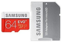 SAMSUNG EVO plus 64 GB MicroSD Card Class 10 95 MB/s  Memory Card