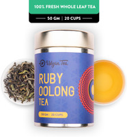Udyan Tea Ruby Oolong Tea - Natural & Pure Whole Leaf Tea Unflavoured Black Tea Tin(50 g)