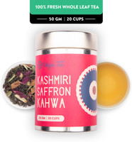 Udyan Tea Kashmiri Saffron Kahwa - Natural & Pure Whole Leaf Tea Assorted Tea Box(50 g)