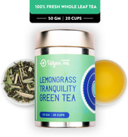 Udyan Tea Lemongrass Tranquility Green Tea - Natural & Pure Whole Leaf Tea Lemon Grass Tea Box(50 g)