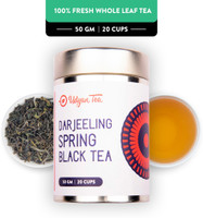 Udyan Tea Darjeeling Spring Black Tea - Natural & Pure Whole Leaf Tea Unflavoured Black Tea Tin(50 g)