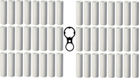 Anveeras 48 SPUN Solid Filter Cartridge(0.005, Pack of 49)