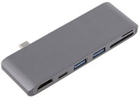 REES52 e Type-C Hub USB Adapter(Silver)