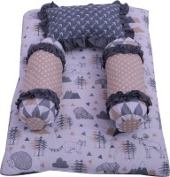 Bacati Cotton Bedding Set(Grey, Beige)
