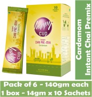 HAPPY CUPS Cardamom Instant Chai Premix (Pack of 6 - 140gm each) Cardamom Tea Box(840 g)