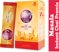HAPPY CUPS Masala Instant Chai Premix 140 gm (14gm x 10 Sachets) Assorted Masala Tea Box(140 g)