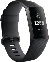 FITBIT Charge 3(Black Strap, Size : Regular)
