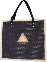 Aditya Enterprises JUTE_BAG_BL Multipurpose Bag(Brown, Black, 18 inch)