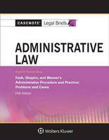 Casenote Legal Briefs for Administrative Law, Keyed to Funk, Shapiro, and Weaver(English, Electronic book text, Casenote Legal Briefs)