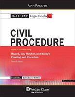 Casenote Legal Briefs for Civil Procedure Keyed to Hazard, Tait, Fletcher and Bundy(English, Electronic book text, Casenote Legal Briefs)