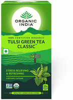 Organic India Tulsi Green Tulsi Green Tea Bags Box(25 Bags)