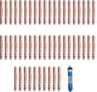 Kemflo Spun Filter Pack Of 50 Orange With 75 GPD Membrane Solid Filter Cartridge(0.005, Pack of 51)