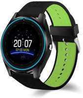 SMART 4G Android 4G calling Smart Mobile watch Smartwatch(Green Strap, Free)