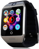 SMART 4G Android 4G calling Smart Mobile watch Smartwatch(Black Strap, Free)