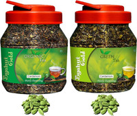 Byahut Gold Cardamom Organic Tea and Cardamom Green Tea Cardamom Green Tea Mason Jar(400 g)