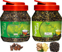 Byahut Gold Cloves Organic Tea and Ginger Black Pepper Green Tea Ginger, Black Pepper, Cloves Green Tea Mason Jar(400 g)