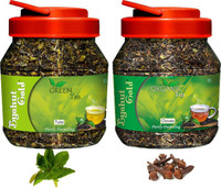 Byahut Gold Tulsi Green Tea and Cloves Organic Tea Tulsi, Cloves Green Tea Mason Jar(400 g)