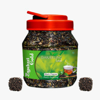 Byahut Gold Black Pepper Darjeeling Leaf Black Pepper Green Tea Mason Jar(200 g)