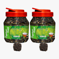 Byahut Gold Black Pepper Darjeeling Leaf Black Pepper Green Tea Mason Jar(400 g)