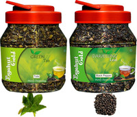 Byahut Gold Tulsi Green Tea and Black Pepper Darjeeling Leaf Black Pepper, Tulsi Green Tea Mason Jar(400 g)