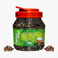 Byahut Gold Cloves Darjeeling Leaf Cloves Green Tea Mason Jar(200 g)