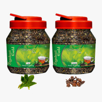 Byahut Gold Tulsi & Cloves Combo Organic Tea Tulsi, Cloves Green Tea Mason Jar(400 g)
