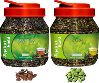 Byahut Gold Cloves Darjeeling Leaf and Cardamom Green Tea Cardamom, Cloves Green Tea Mason Jar(400 g)