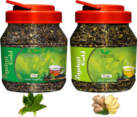 Byahut Gold Tulsi Organic Tea and Ginger Green Tea Ginger, Tulsi Green Tea Mason Jar(400 g)