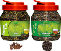 Byahut Gold Cloves Green Tea and Black Pepper Organic Tea Black Pepper, Cloves Green Tea Mason Jar(400 g)