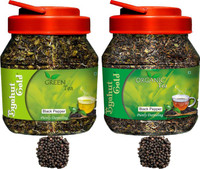 Byahut Gold Black Pepper Green Tea and Black Pepper Organic Tea Black Pepper Green Tea Mason Jar(400 g)
