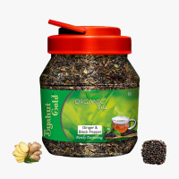 Byahut Gold Ginger & Black Pepper Organic Tea Ginger, Black Pepper Green Tea Mason Jar(200 g)