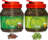 Byahut Gold Cloves Organic Tea and Cardamom Green Tea Cardamom, Cloves Green Tea Mason Jar(400 g)