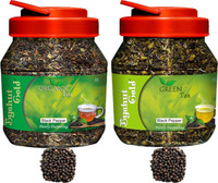 Byahut Gold Black Pepper Organic Tea and Black Pepper Green Tea Black Pepper Green Tea Mason Jar(400 g)