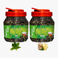 Byahut Gold Tulsi Ginger Darjeeling Leaf Tulsi, Ginger Green Tea Mason Jar(400 g)
