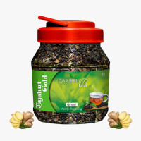 Byahut Gold Ginger Darjeeling Leaf Ginger Green Tea Mason Jar(200 g)
