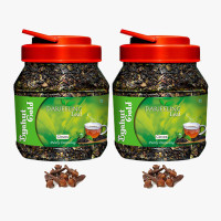 Byahut Gold Cloves Darjeeling Leaf Cloves Green Tea Mason Jar(400 g)