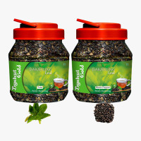 Byahut Gold Tulsi & Black Pepper Combo Darjeeling Leaf Tulsi, Black Pepper Green Tea Mason Jar(400 g)