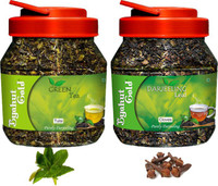 Byahut Gold Tulsi Green Tea and Cloves Darjeeling Leaf Tulsi, Cloves Green Tea Mason Jar(400 g)